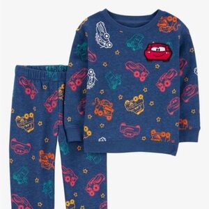 BRAND NEW with TAGS! Carter’s Baby 2-Piece Cars Sweatshirt & Pant Set